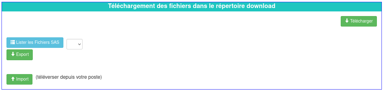 Export depuis le portail